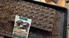 Zaaitray gevuld en klaar om aubergine Black Beauty te zaaien voor de tuin