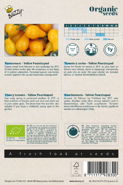 Tomaat (Yellow Pearshaped)