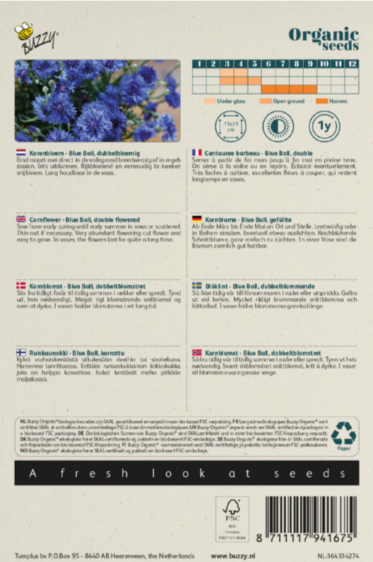 Korenbloem Blue Ball