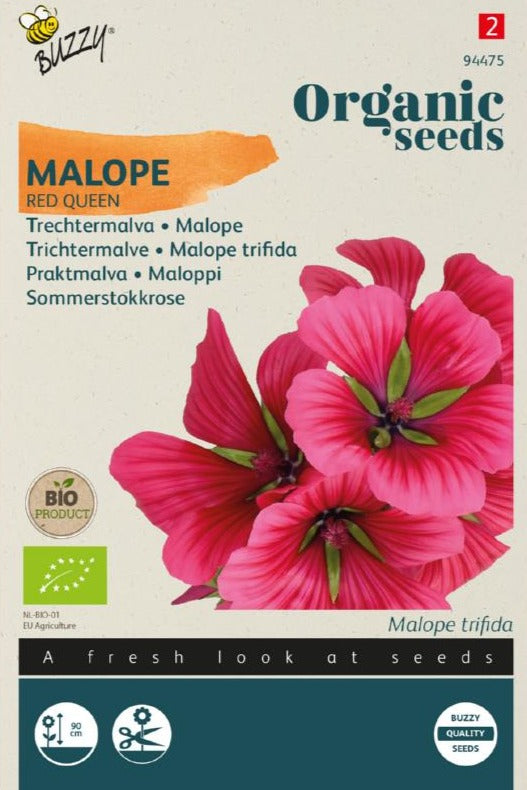 Trechtermalva Red Queen